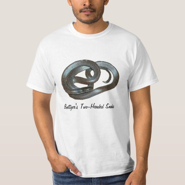 Boettger's Two-Headed Snake Value T-Shirt (Front)