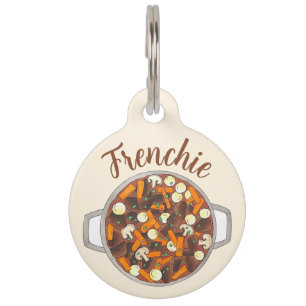 Boeuf Bourguignon Beef Burgundy Stew French Food Pet Tag