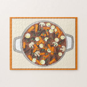Boeuf Bourguignon Beef Stew Dinner Party Potluck Jigsaw Puzzle