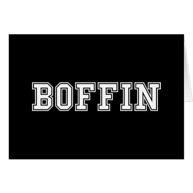BOFFIN CARD (Front Horizontal)