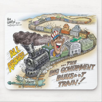 Bog Gov BullSh*t Train Mousepad