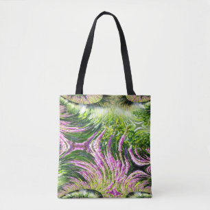 Bog Landscape Fractal Tote Bag