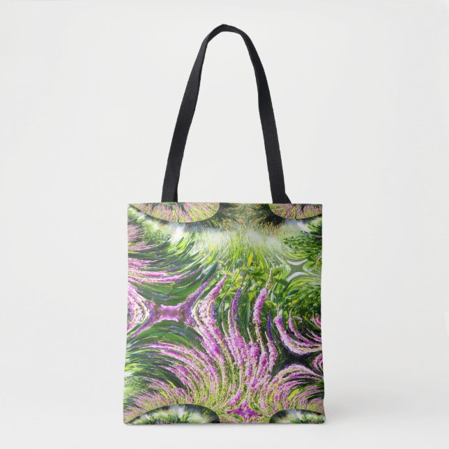 Bog Landscape Fractal Tote Bag (Front)