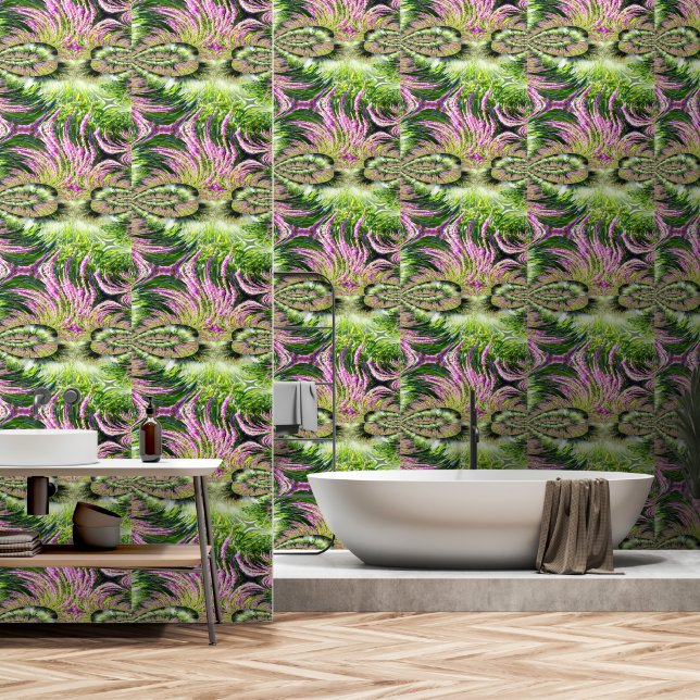Bog Landscape Fractal Wallpaper (Bathroom)