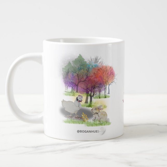 Boganhues Pipa & Marlow Print Large Coffee Mug (Left)