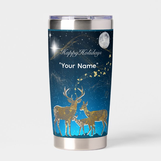 Boganhues Premium Christmas Print  Insulated Tumbler (Front)