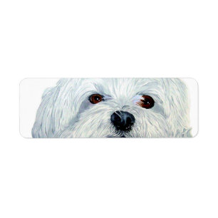Bogart the Maltese Return Address Label