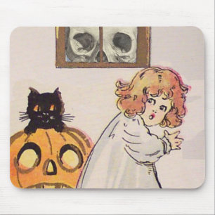 Bogeyman (Vintage Halloween Card) Mouse Pad