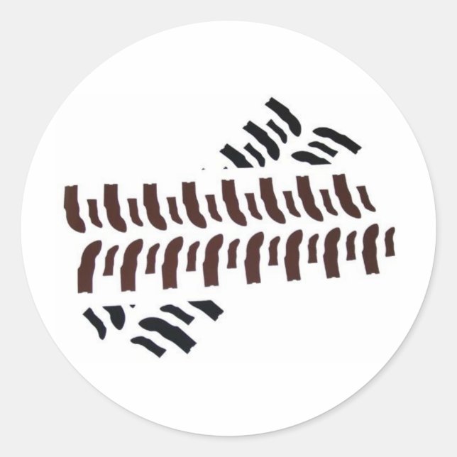 Bogger Tracks Classic Round Sticker (Front)