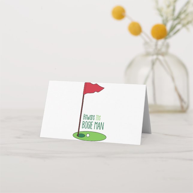 Bogie Man Place Card (Front)