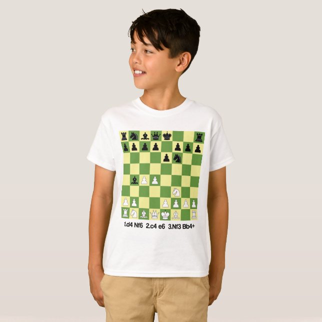 Bogo-Indian Defence Chess Openings Shirt Chess Gif (Front Full)