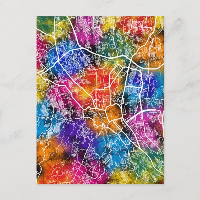  Bogor City Indonesia City Map Postcard (Front)