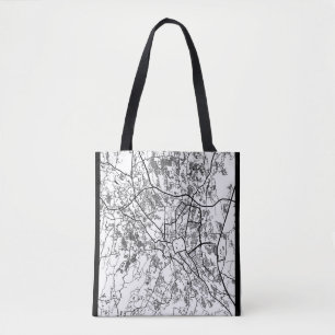 Bogor City Indonesia City Map Tote Bag
