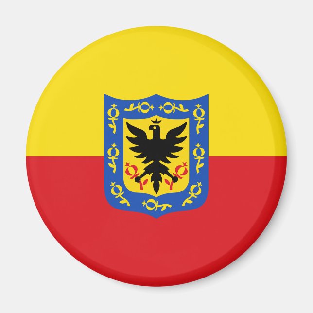 Bogota city flag Colombia symbol Magnet (Front)