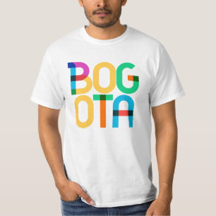 Bogota Colombia Pop Art Letters T-Shirt