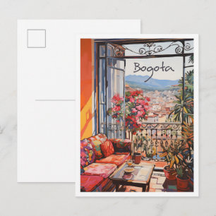 Bogota Colombia Travel City Aesthetic Postcard
