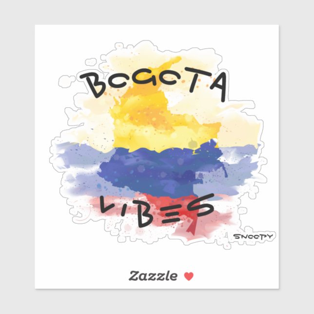 Bogota vibes Car sticker Colombia croquis (Sheet)
