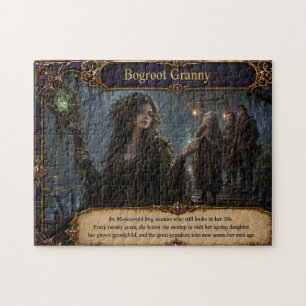 Bogroot Granny Ageless Swamp Witch Jigsaw Puzzle