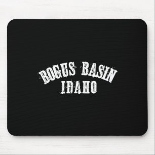 Bogus Basin Idaho Ski Skiing Snowboarding Skier Bo Mouse Pad