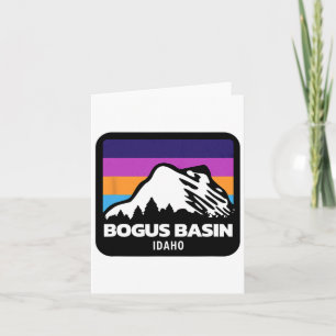Bogus Sin Idaho Skiing Snowboarding Mountains Fami Card