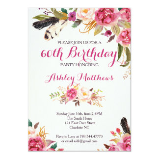 floral party invitations