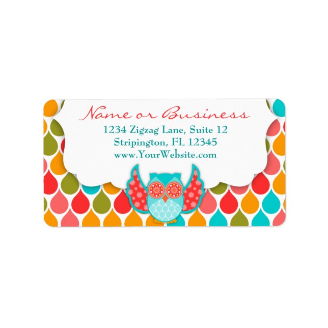 Boheme Owl White Large Label (Front)