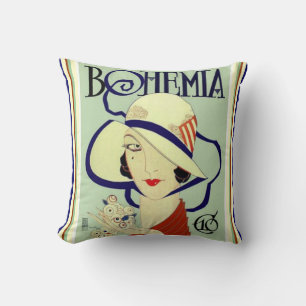 Bohemia Art Deco Throw Pillow