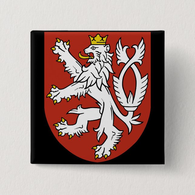 bohemia emblem 15 cm square badge (Front)