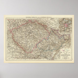 Bohemia, Moravia, Austrian Silesia 2 Poster