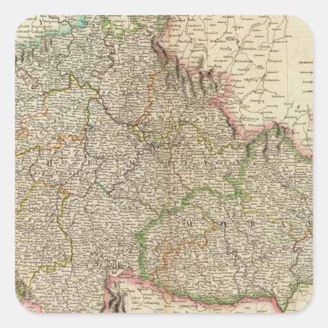 Bohemia, Moravia Square Sticker (Front)