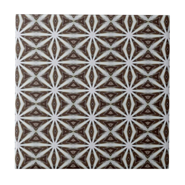 Bohemian 2 Pattern -Design 1 Ceramic Tile (Front)