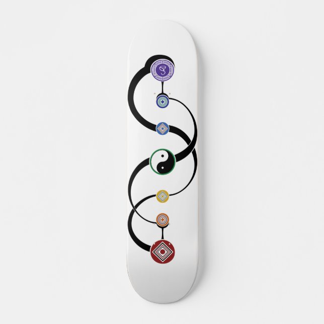 Bohemian 7 Chakras - Skateboard (Front)