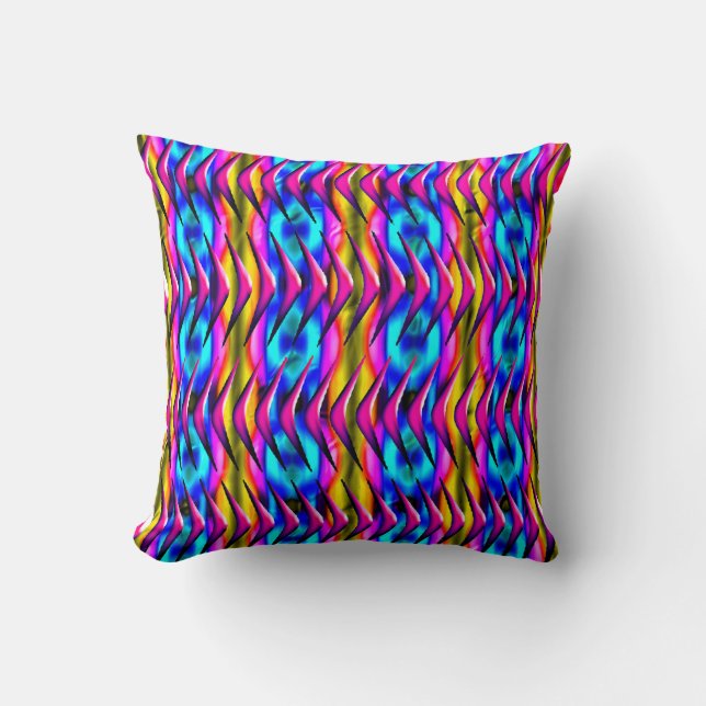 Bohemian Abstract Geometric  Cushion (Front)