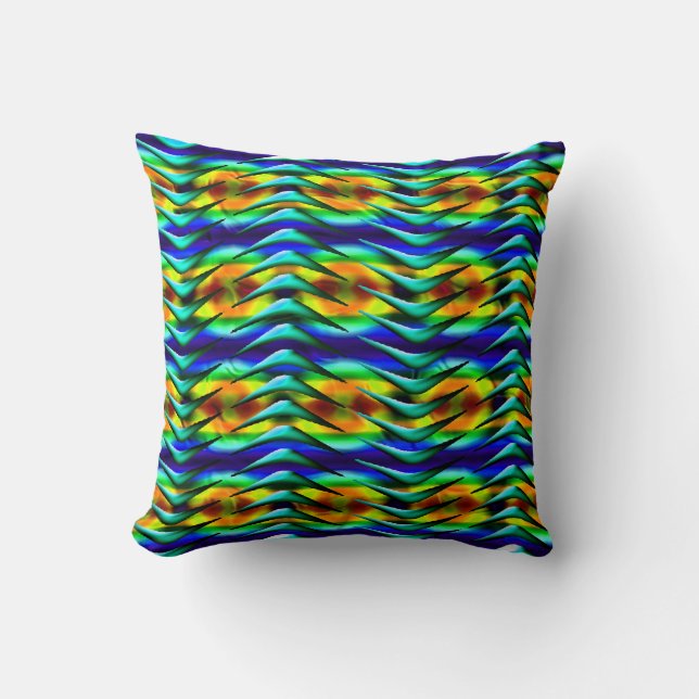 Bohemian Abstract Geometric  Cushion (Front)