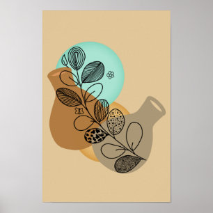 BOHEMIAN ABSTRACT MINIMALIST WITH ZENTANGLE POSTER