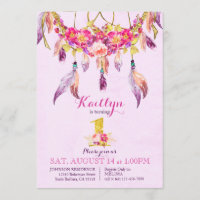 Bohemian American Indian Dream Catcher Birthday
