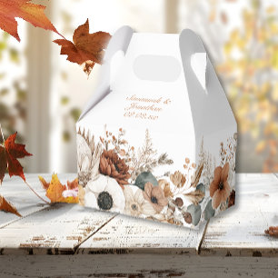 Bohemian Autumn Dried Flowers Favour Box