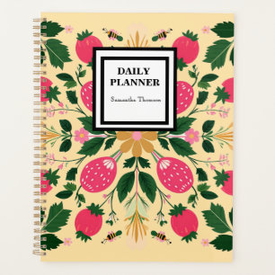 Bohemian Beauty Soft Blue Watercolor Floral Planner