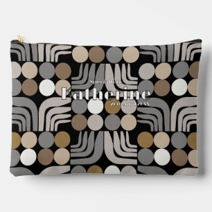 Bohemian Black Grey Accessory Pouch