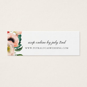 Bohemian Blooms Wedding Website RSVP