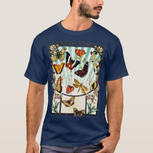 Bohemian Boho Hippie Butterflies Art Nouveau Vinta T-Shirt