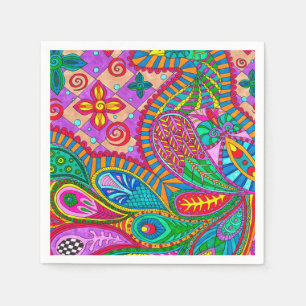 Bohemian Boho MOD Pattern Napkin