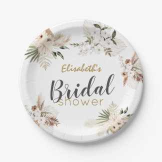 Bohemian Bridal Shower Classic  Paper Plate