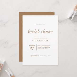 Bohemian Bridal Shower Invitation