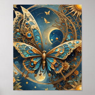 Bohemian Butterfly Poster