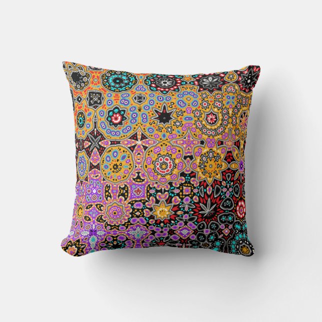 Bohemian Carpet Elegant Gustav Klimt Fantasy Cushion (Front)