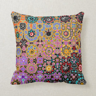 Bohemian Carpet Elegant Gustav Klimt Fantasy Cushion