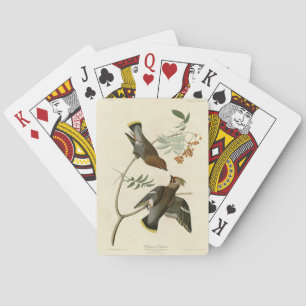 Bohemian Chatterer (Waxwing) Audubon Birds America Playing Cards