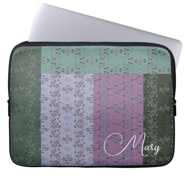 Bohemian chic dec laptop sleeve (Front)