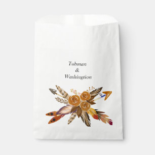 Bohemian Chic Floral Wedding favour bag
